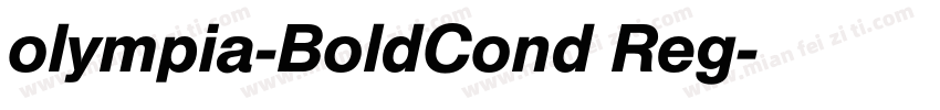 olympia-BoldCond Reg字体转换